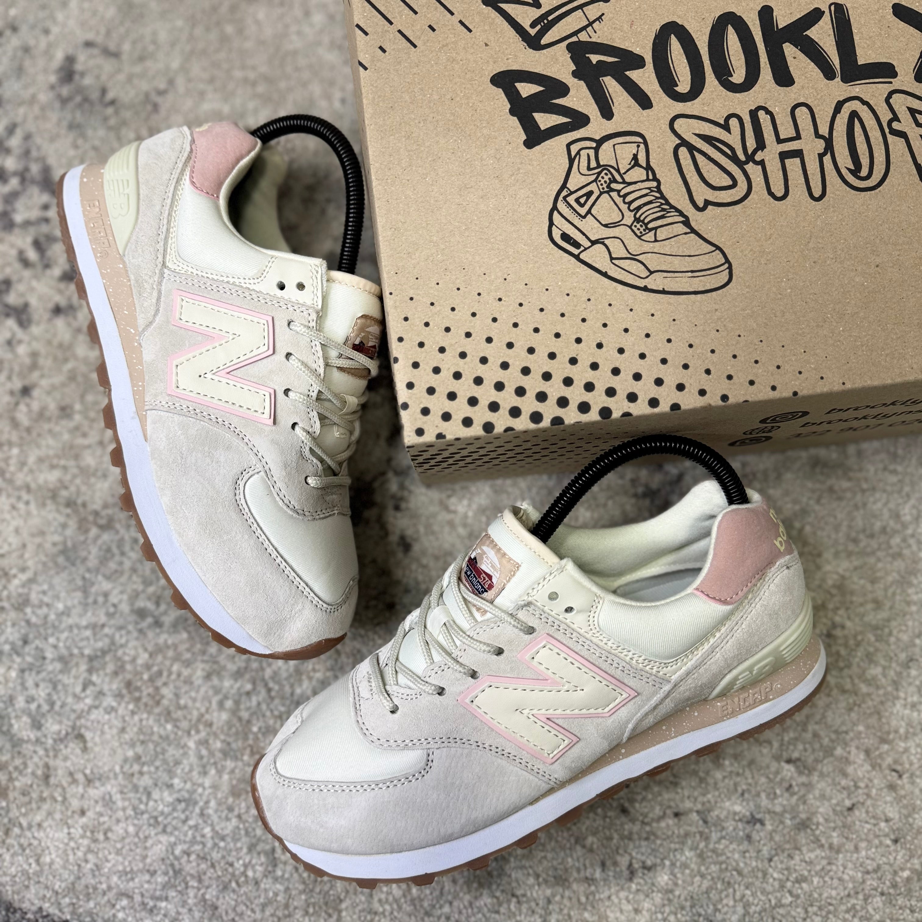 NEW BALANCE 574 - BEIGE ROSA (AAA)